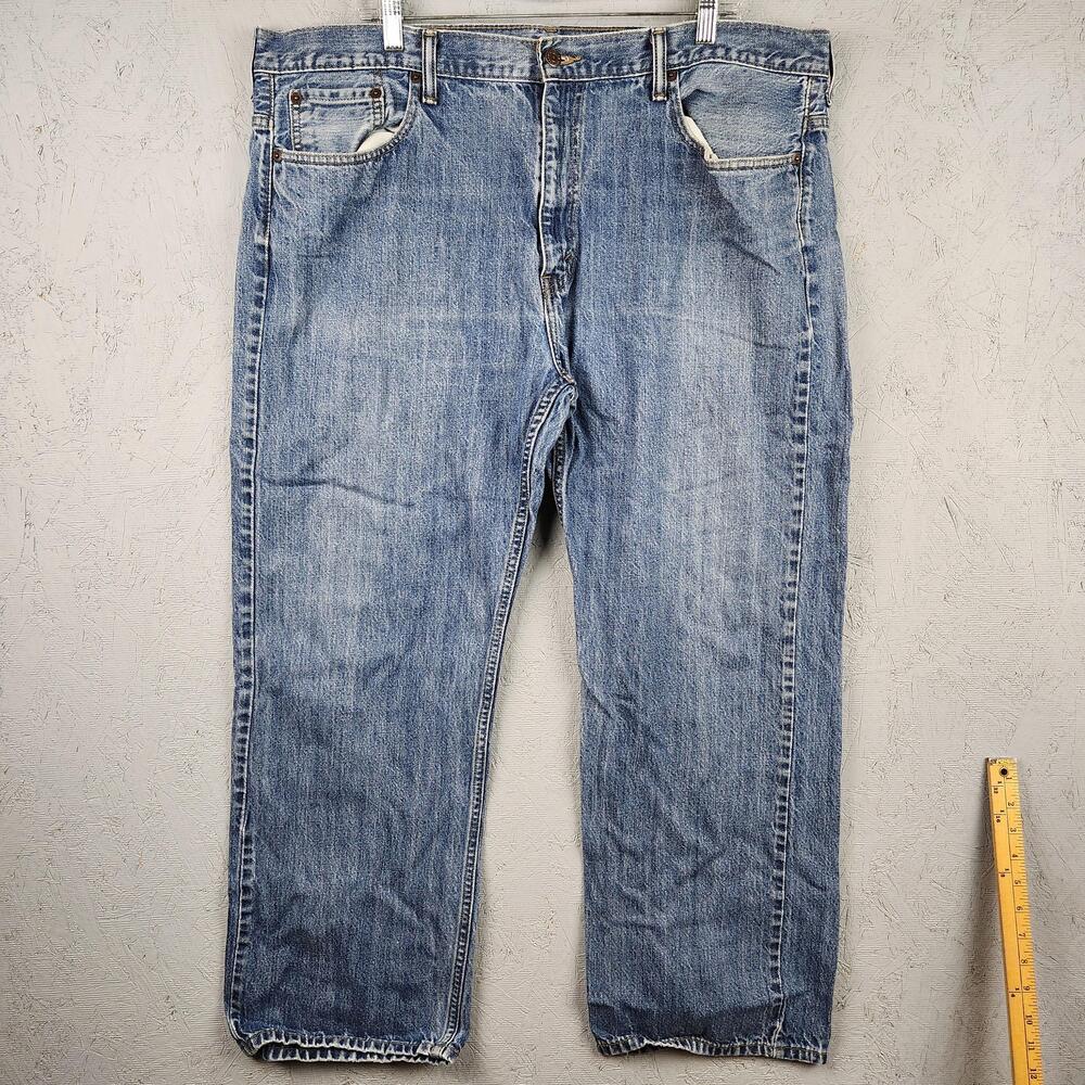 Levis 559 Jeans Mens 40x32 Blue Relaxed Straight Denim Zip Western Cowboy Rodeo